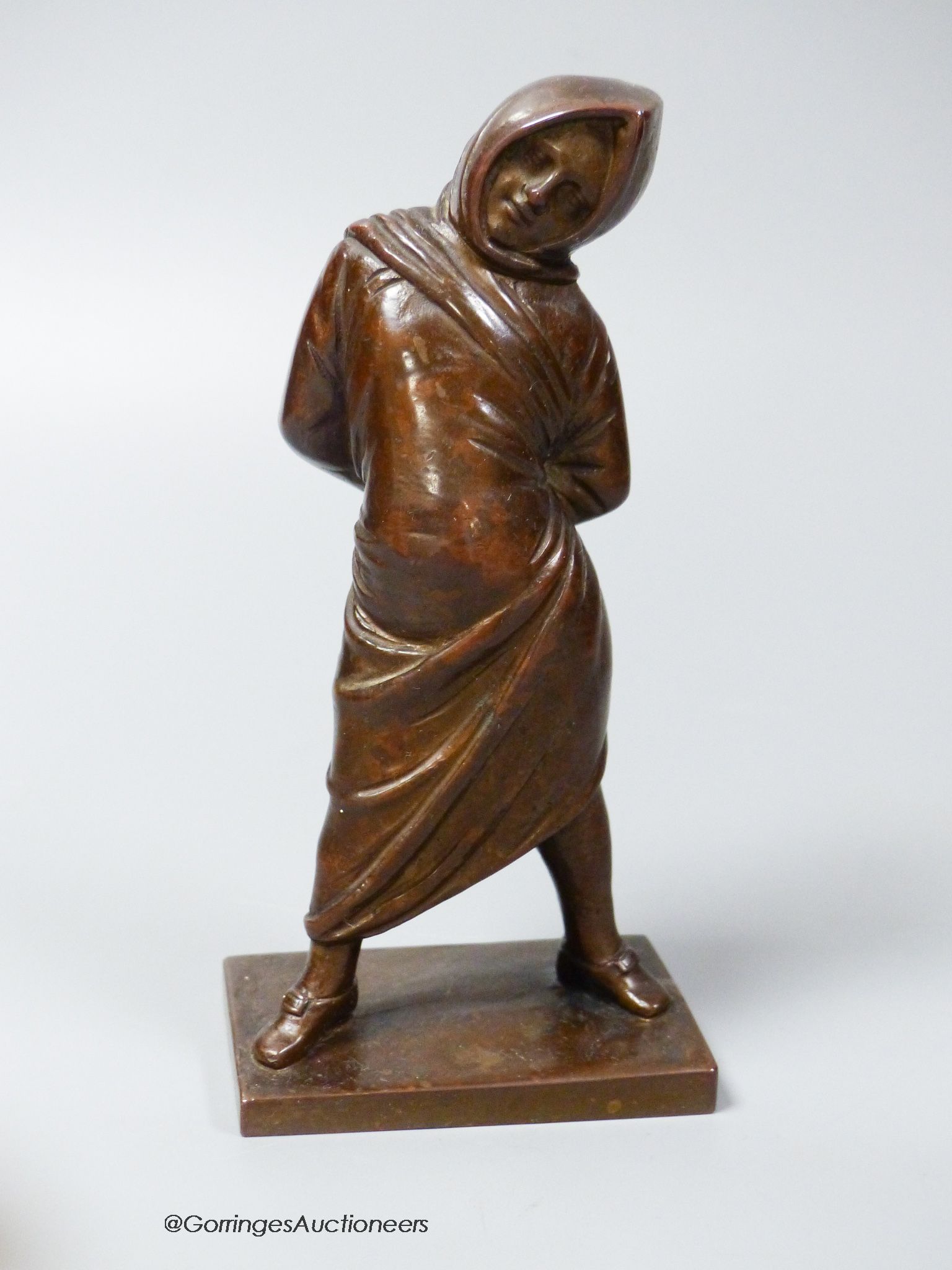 A 19th century French bronze figure 18cm